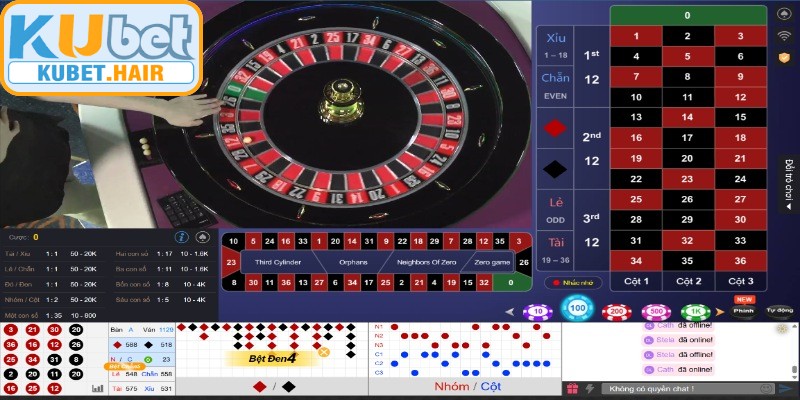 Roulette trực tuyến đỉnh cao tại KUBET