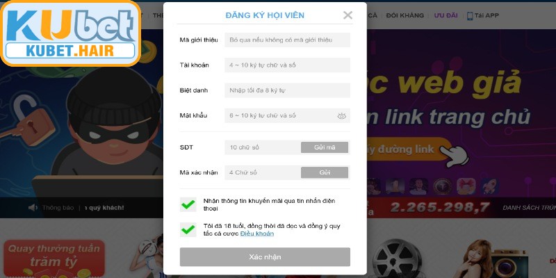 Đăng ký KUBET để nâng tầm trải nghiệm cá cược online